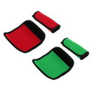2 Pairs Kayak Canoe Boat Paddle Grips with Fastening Tape Red and Green