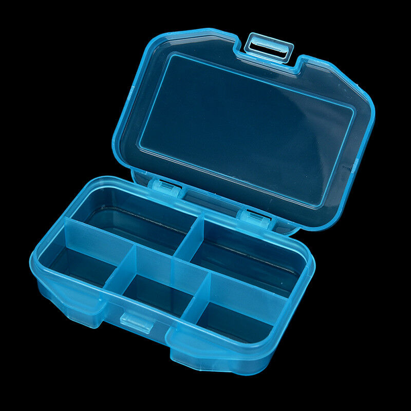 Travel 5 compartment dispenser case pill box medicine tablet holder organizer Kw