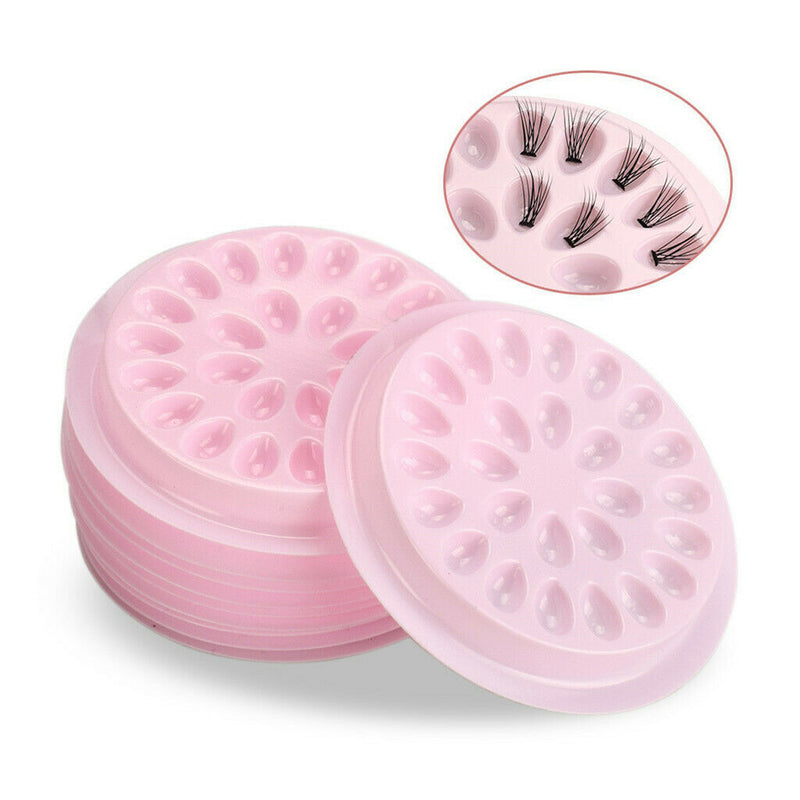 20x Plastic Eyelash Extension Glue Holder Tattoo Pigment Cups Supplies