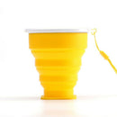 Silicone retractable folding cup 1 collapsible travel camping 200ml