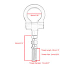 Black Billet Aluminum Racing Tow Towing Folding Hook for Japanese Vehicles