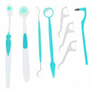 Toothbrush Floss Tongue Cleaner Dental Oral Cavity Set 8 in 1