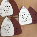50pcs Triangle flocking Brushed Sandpaper 60 80 120 150 220 Grit Hook Lo OZC