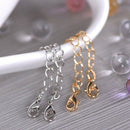 12 Pcs Stainless Steel Necklace Extender Bracelet Extender Extender Chain SeN2A7