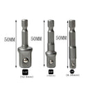 1/4 inch 3/8 inch 1/2 inch Socket Adapter Impact Hex Shank Drill Bits Set 3