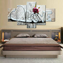 5pcs/set Unframed Abstract Art Canvas Oil Painting Picture Print Home Wall-S Hn