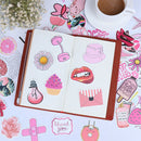 50Pcs Cartoon Pink Girls Stickers DIY Suitcase Laptop Guitar Bicycle Car Dec ly