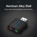 Vention Sound Card USB to 3.5mm Jack Female Headphone External Audio Card