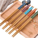 10 Pairs Chinese Chopsticks Wooden Bamboo Traditional Japanese Wood Chopsticks