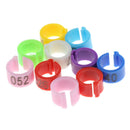 50x Birds Foot Rings Parrot Leg Bands Pigeons Identification Opening Foot Ring