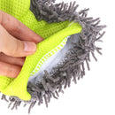 1x Cleaning Glove Car Sponges Mitt Microfiber Interior Exterior Care Wash T 3C