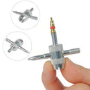 4 Way 4 in 1 Car Truck Valve Stem Core Remover Tyre Repair Tool Tire Screwdriver