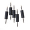 5pcs 3.5mm stereo male to male jack audio plug connector coupler adapter joiner-