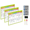 Kids Magnetic Dry Erase Planner Board for Refrigerator A3 Magnetic Whiteboa