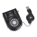 USB Notebook Laptop Cooling Cooler Fan Pad Mini Air Extract Flexible Externa Hn