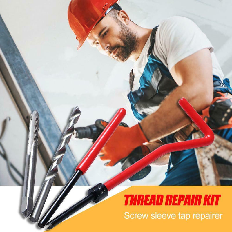 30pcs Steel Self Tapping Thread Inserts Kit Thread Repair Tools Screw Tap Wrench