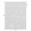 100 pcs Sachets Pouches White Snowflake Packaging Bag for Cookies Biscuits  C5T3