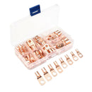 60x SC Bare Ring Terminals lug Tinned Copper Tube Lug Battery Wire Connector