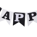 Panda Happy Birthday Felt Banner Bunting Garland for Kids Birthday Party Deco ^
