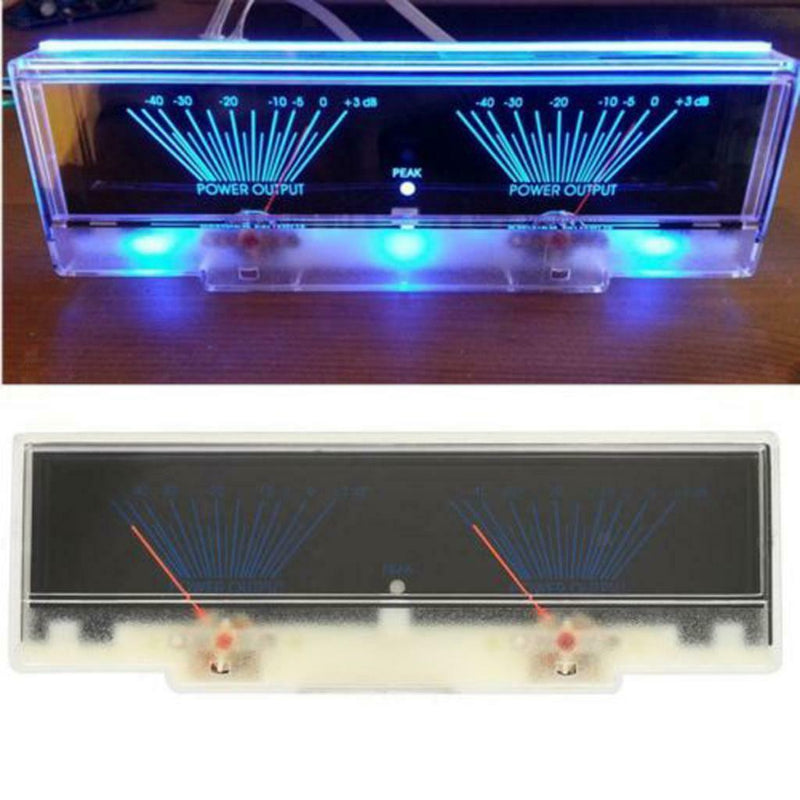 1pcs Dual Analog VU Meter Audio Level dB Meter DC12V