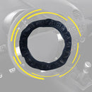 Auto Car Steering Wheel Cover Leather Breathable Anti-slip Black 38cm Accessory