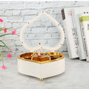 Retro Rotating Clockwork Music Box Romatic Wedding Party Ornament Girl Gift