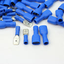 100 Insulated Crimp Terminals Electrical Connectors Auto Wiring Spade Bu RWU