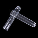 New 10pcs 12*60mm Clear Plastic Test Tubes Hard plastic test  trial tube ME