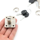 Metal Desk Drawer Dead Bolt Lock For Drawer Box Cabinet Cupboard Panel+2 Key LJ