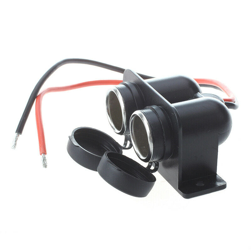 Motorcycle Cigarette Lighter 2 in 1 Power Socket Waterproof 12V New R3R1