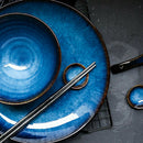 5Pcs Blue Ceramic Glaze Chopstick Rest Spoon Fork Rest Table Decor Newest Useful