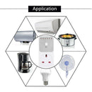 Smart Control Countdown Timer Switch Plug-In Socket Auto Shut Off Outlet Uk