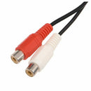 3.5mm stereo adapter headphone jack to 2 RCA jack adapter audio cable, 3.5m