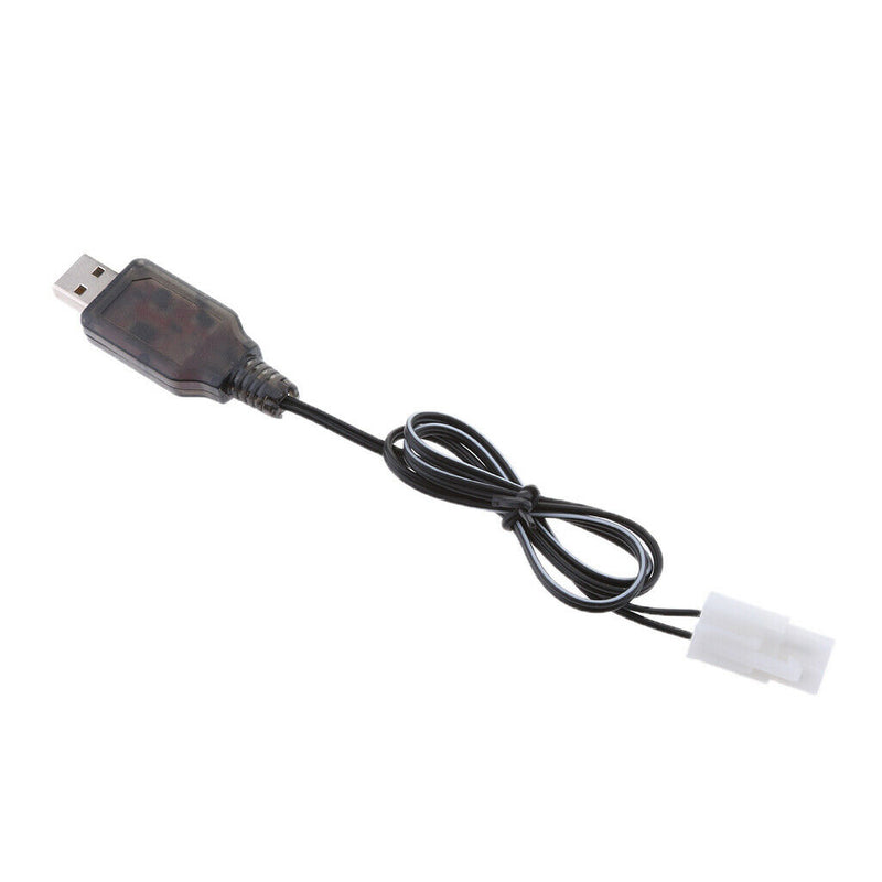 9.6V USB to L6.2-2P Female Plug NI-MH/NI-Cd Batteries Charge Cables Cord for RC