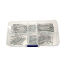 175Pc SPLIT PINS Cotter Fixings Set Assorted Sizes Zinc Plated Steel Hard C J6N1