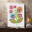 5D DIY Special Shaped Diamond Painting Flower Cross Stitch Mosaic Kit Decor