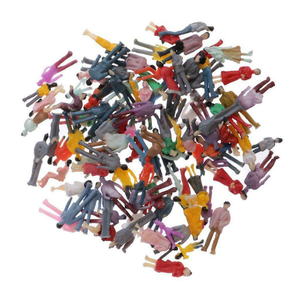 200Pcs HO 1:100 Peoples Miniatures Passenger Parking Train Scenery Diorama