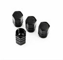4pcs Black Car Bike Van Wheel Rims Tyre Tire Air Valve Stems Dust Caps Cover