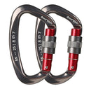 4x Lightweight Heavy Duty Self Lock Carabiner Locking Carabiners for Hiking