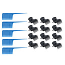 5pcs Hairdressing Weave Foiling Hair Comb W/ Hair Curler