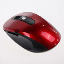 Optical Wireless Mouse USB Receiver RF 2.4G For Desktop & Laptop red