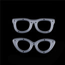 2pcs Glasses Metal Cutting Dies Stencil For Scrapbooking DIY Album Cards Deco TE