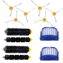 2 Blue Aerovac Filter+2 Set Main Brush Kit+6 Side Brush For Irobot Roomba 6