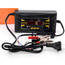 12V 6A Car Motorcycle Smart Fast Lead-acid Battery Charger LCD Display US Plu Hc