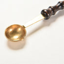 Brass & Wood Spoon For Melt Wax Melted Dissolve Wax Seal Stamp Envelope Craft LJ