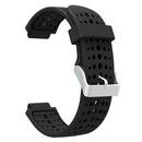 Silicone Porous Watchband for Garmin Forerunner 220 230 235 620 630 (Black) A