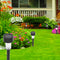 10x LED Solar Lawn Lamp Outdoor Garden Yard Bollard Light (White Light) A