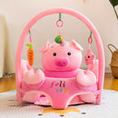 Baby Sofa Support Seat Cover Learning To Sit Plush Chair w/o Filler (Pig) A