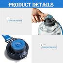 1 Gallon Large Water Bottle Hydration Time Marker Big Jug for Exercise Camp