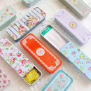 Rectangular Slide Cover Mini Iron Box Storage Pill Case Portable Tin Containe ly